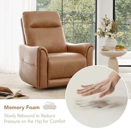 Leather Swivel Power Recliner Chairs for Adults