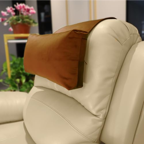 Neck Pillow for Recliner Head Pillow Adjustable Plush Pillow Neck Roll Non Slip Fleece Couch Neck Head Support Pillow for Travel Home Recliner Sofa Armchair