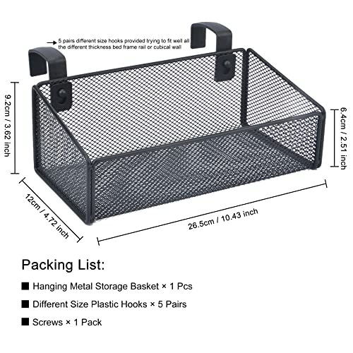 Bedside Caddy Hanging Storage Basket