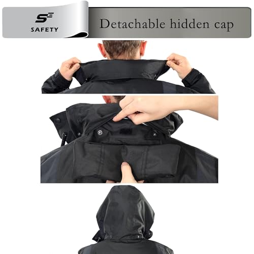 Reflective High Visibility Safety Jacket for Men