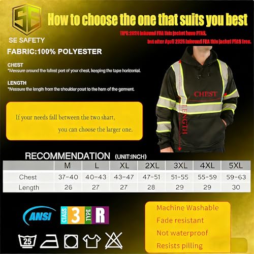 Class 3 High Visibility Sweatshirt for Men