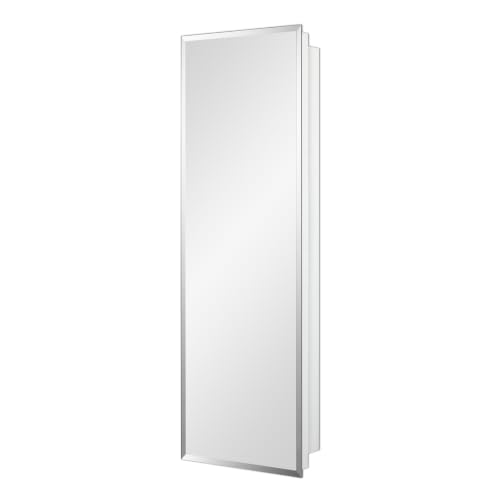 Bathroom Medicine Cabinet with Beveled Edge Mirrored Door