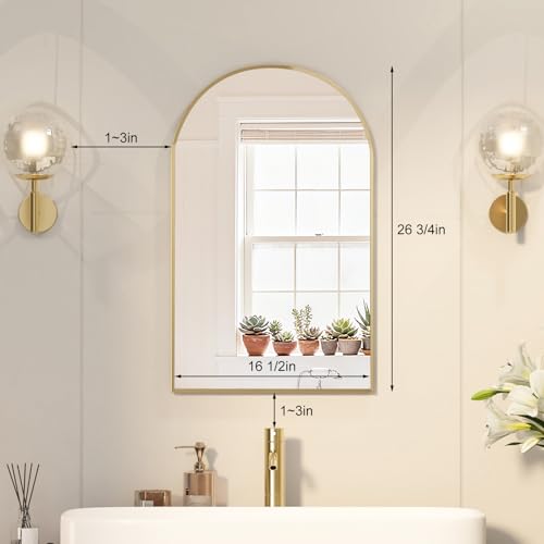 Arched Medicine Cabinet with Mirror