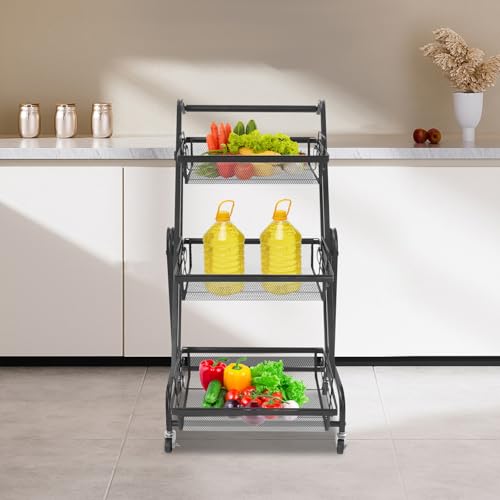 3 Tier Rolling Utility Cart with Wheels