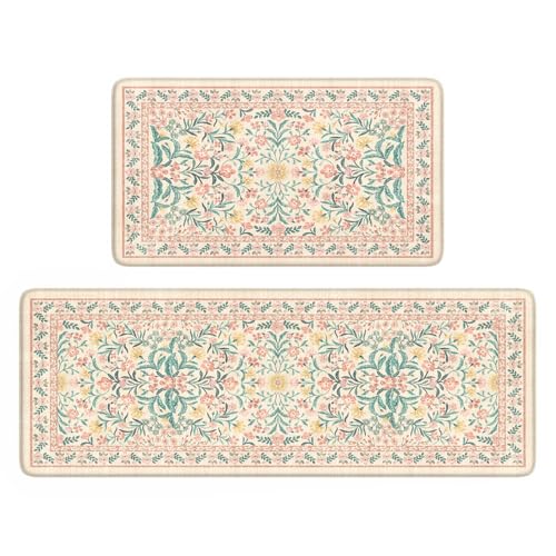 Modern Floral Kitchen Mats