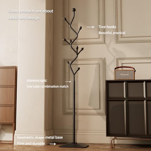 Tree shaped coat rack stand