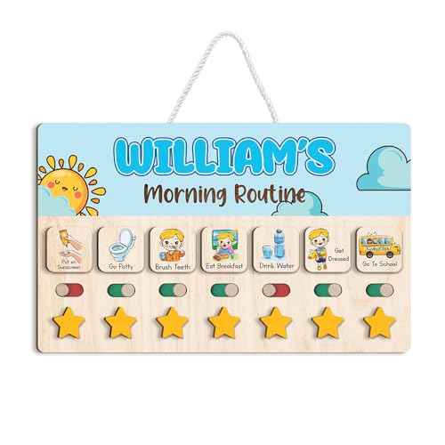 Wooden Chore Chart for Boys