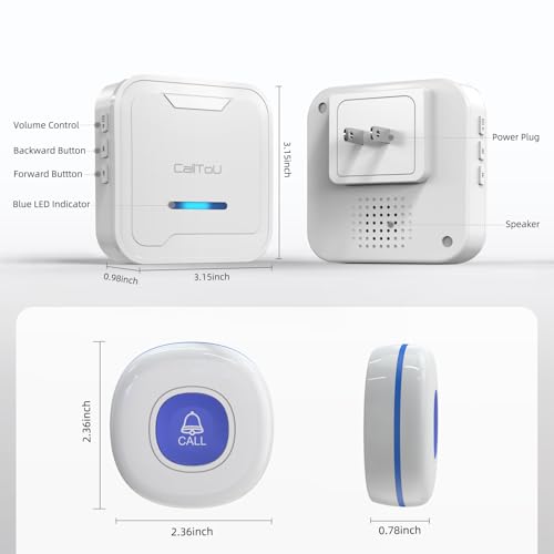 Caregiver Pager Wireless Call Button for Elderly