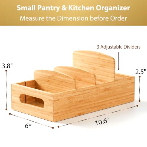 Food Container Organizer for Kitchen Cabinet Drawer