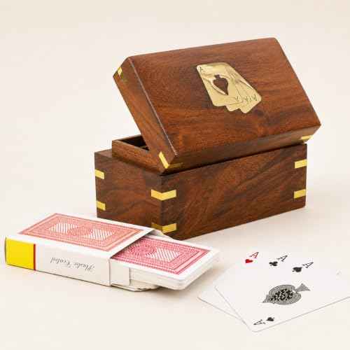 Wooden Playing Card Box