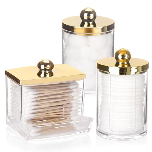 Bathroom Organizers and Storage Containers Gold