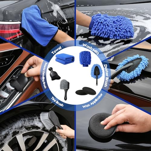 Car Detailing Kit Detailing Brush Set Car Wash Cleaning Kit