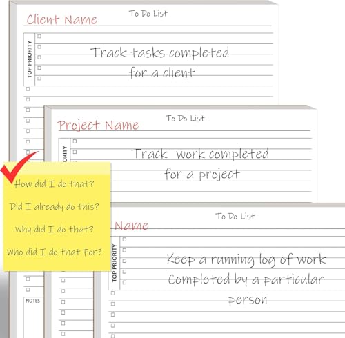 To Do List Notepads for Work