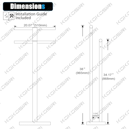 Floor Stand Towel Rack for Bathroom 2
