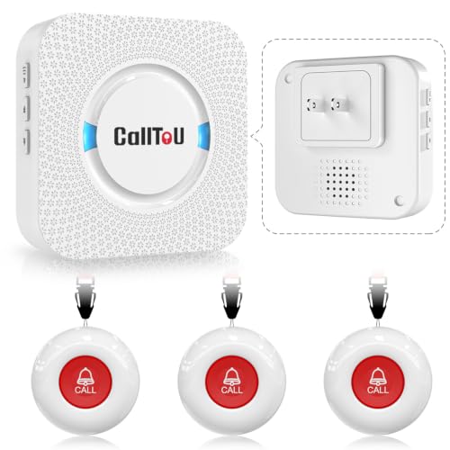 Caregiver Pager Wireless Call Button 500+ Feet for Home