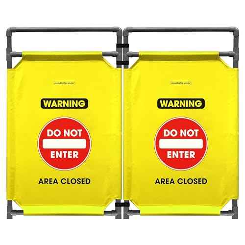 Do Not Enter" Foldable Safety Barricade