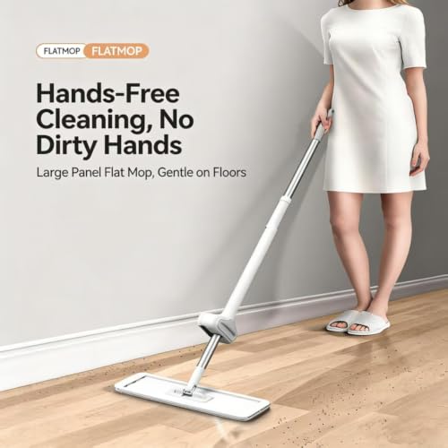Wet Dry Flat Microfiber Mop for Hardwood Floors