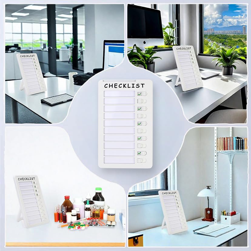 Senhwal Dry Erase Checklist Board