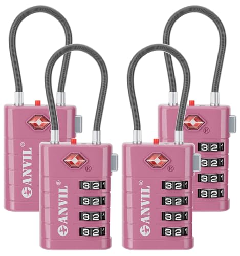 TSA Approved Luggage Locks with Search Alert Indicator