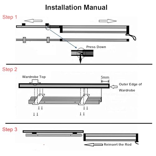 Pull Out Closet Rod