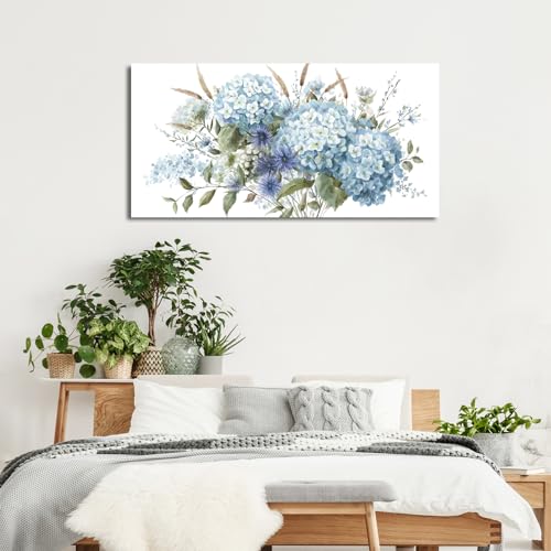 Large Floral Wall Art Grey Cream Brown Flowers Wall Decor Abstract Botanical Canvas Painting Artwork Simple Life Canvas Pictures for Living Room Bedroom Kitchen Home Office Decoration