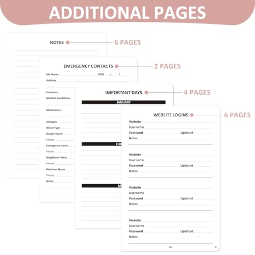 Address Book with Individual Alphabetical Tabs Laminated