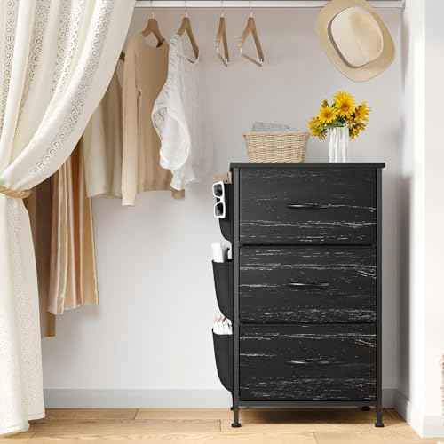 Night Stand White Nightstand with Drawers