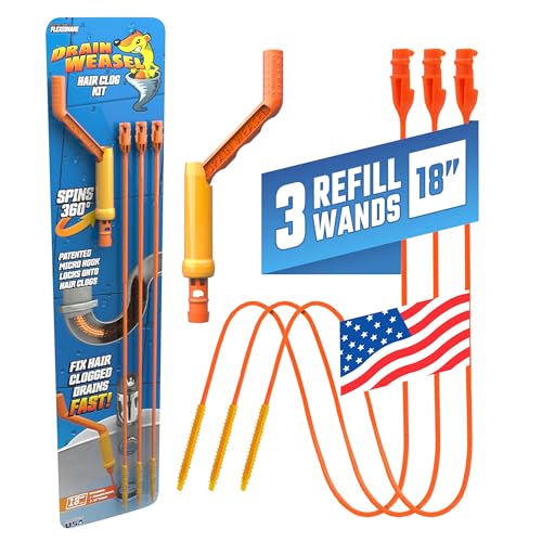 Drain Weasel Sink Snake Hair Clog Remover Tool Kit