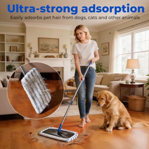 Flat Mop with Stainless Steel Handle