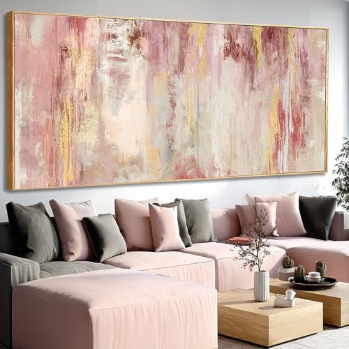 Black White Wall Art Abstract Canvas Grey Living Room Pink Home Decor Bedroom Art Work Modern Framed Wall Decor Extra Large Flower Poster Pictures