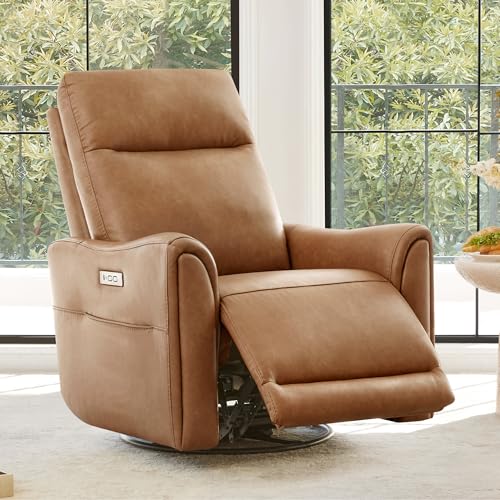 Leather Swivel Power Recliner Chairs for Adults