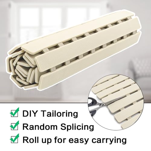 Shower Mat Non Slip Bathtub Mat with Suction Cups and Drain Holes 27.5 x15.7 Inch Bath Mat for Tub & Shower.Easy Dry