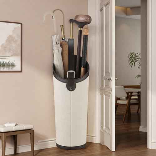 Indoor Entryway leather Umbrella bucket