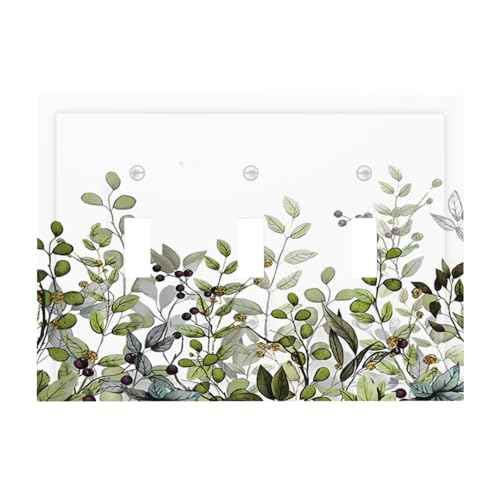 Abstract Marble Ink Texture Grey Marble Print Light Switch Cover Plate 1 Gang No Device Blank Electrical Wall Plates Faceplate Decorative Switch Plate for Bathroom Kitchen Decor