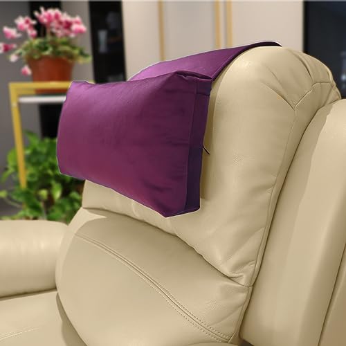Neck Pillow for Recliner Head Pillow Adjustable Plush Pillow Neck Roll Non Slip Fleece Couch Neck Head Support Pillow for Travel Home Recliner Sofa Armchair
