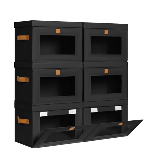 Front Opening Storage Bins with Lids