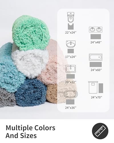 Microfiber Bathroom Rug Super Absorbent