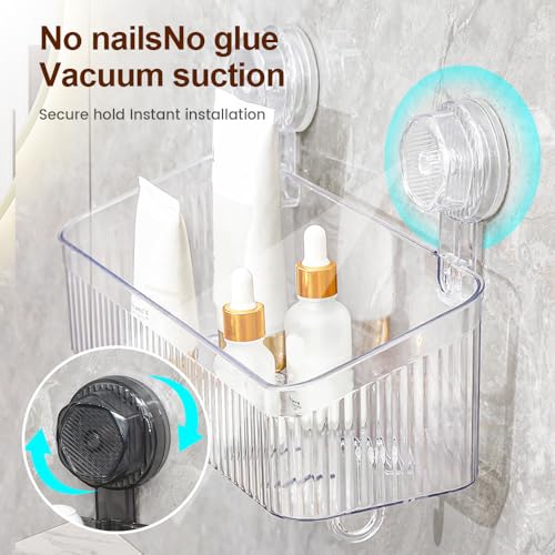 No Drill Bathroom Suction Storage Box