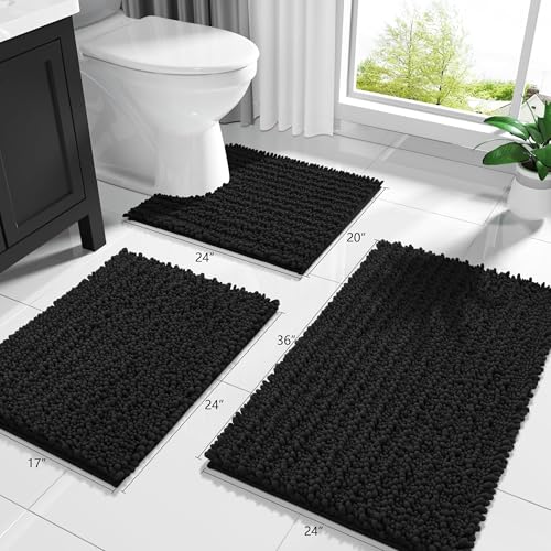 Luxury Bathroom Rug Mat Extra Soft & Absorbent Microfiber Bath Rugs