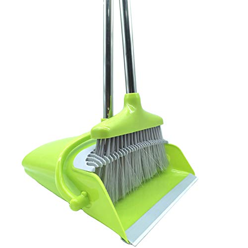 Extendable Long Handle Broom and Dustpan Set