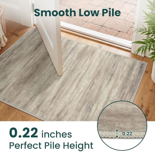 Abstrac Washable Rugs for Entryway