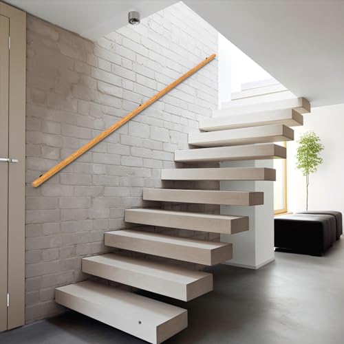 Wood Stair Handrails Wall Mount