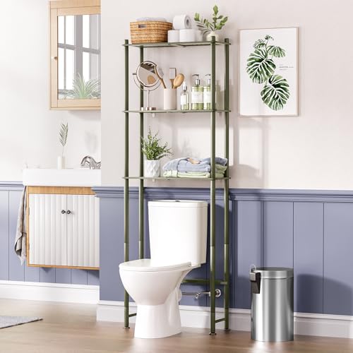 Bamboo Over The Toilet Storage Shelf