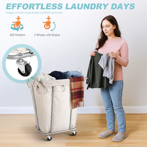 Rolling Laundry Hamper Cart and Sorter