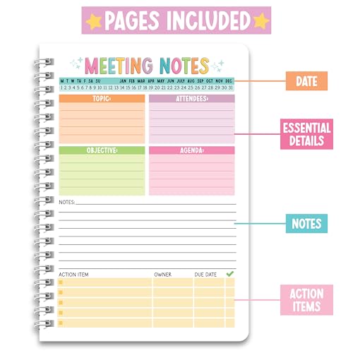 Meeting Notebook For Work Organization