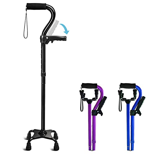 Adjustable Walking Cane for Men & Women with 4