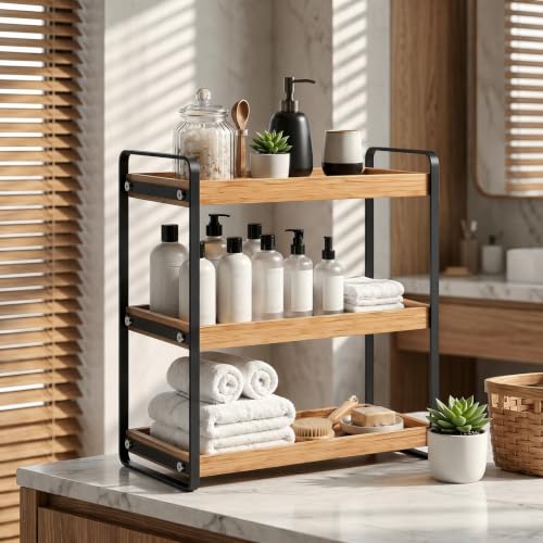Bathroom Counter Organizer with Basket