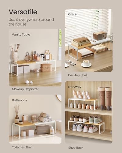 Spice Rack Expandable Cupboard Shelf Orgnizer