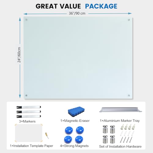 Magnetic Glass Whiteboard