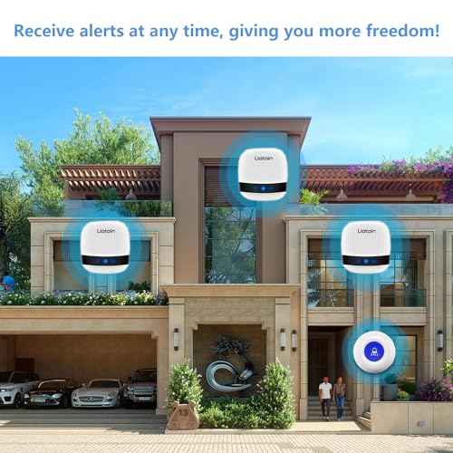 Caregiver Pager Wireless Call Button Call Bell Alert Button Nurse Alert System for Home